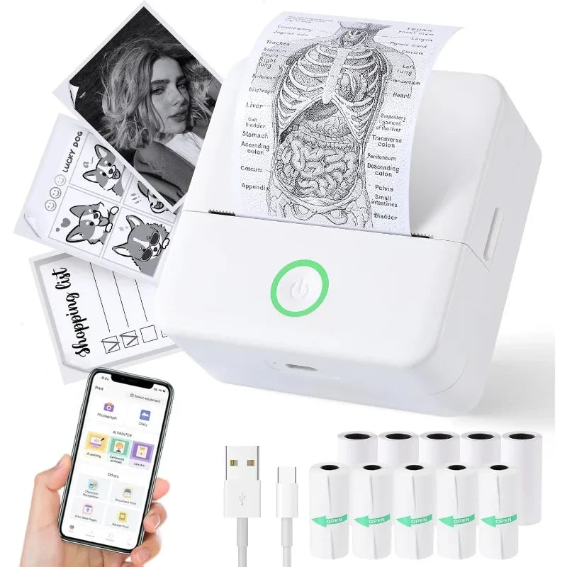 Portable Thermal Sticker Printer