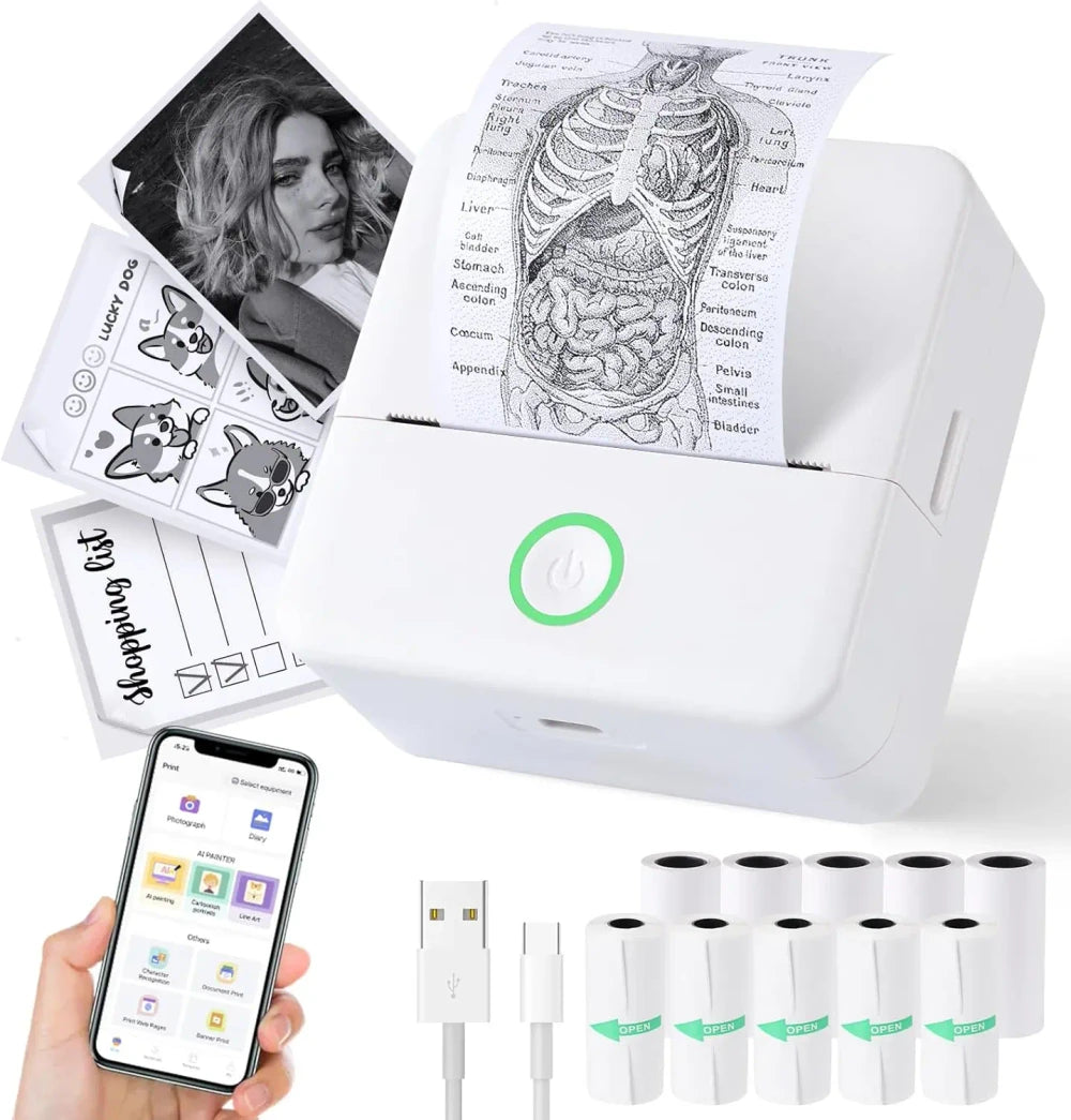 Portable Thermal Sticker Printer