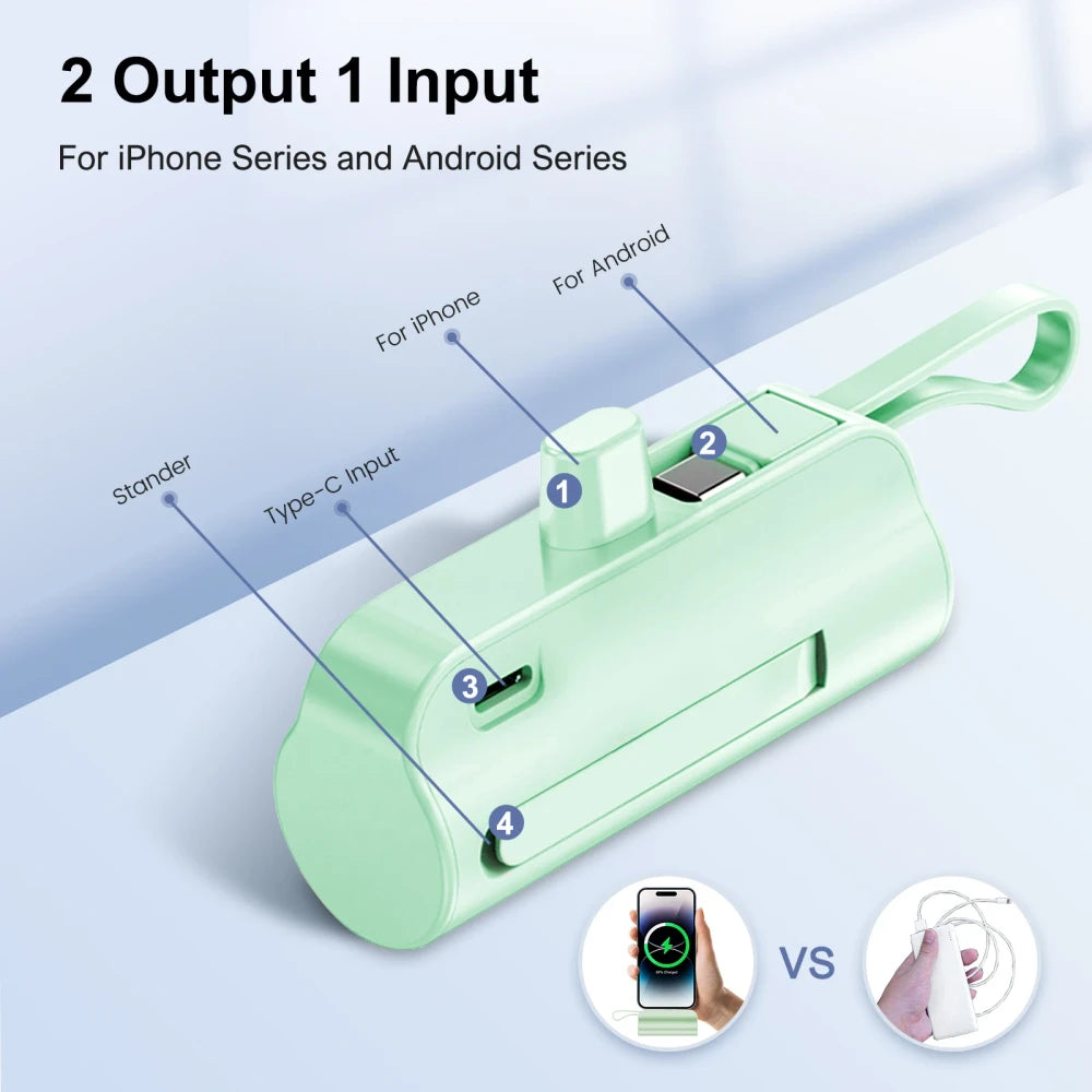 Compact Portable Phone Charger